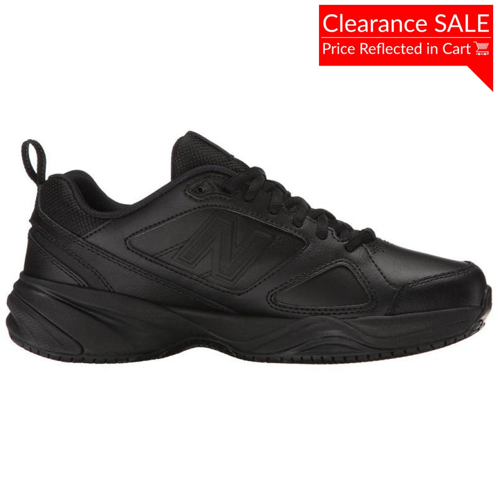 New balance black slip resistant shoes best sale