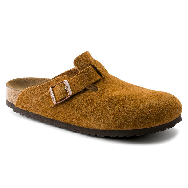 Boston Soft Footbed Suede Leather - Narrow Footbed - Mink