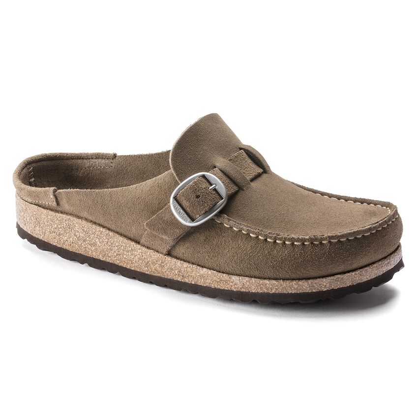 Buckley - Suede Gray Taupe Regular Width - Women's