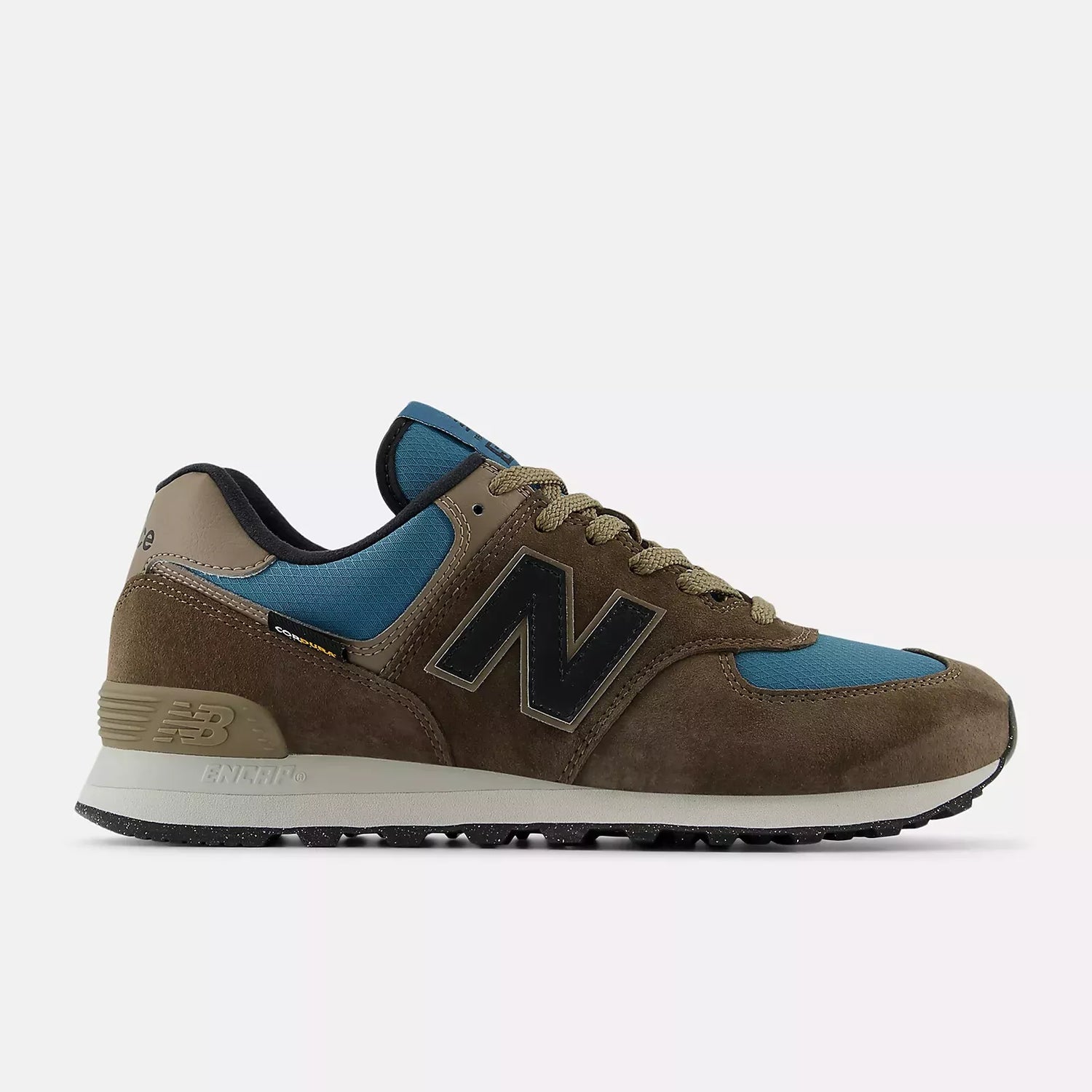 New balance 574 blue brown hotsell