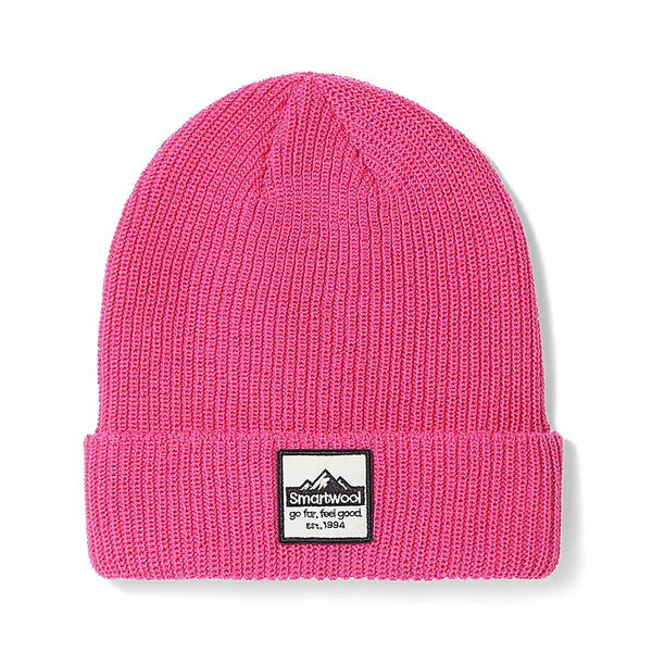 Patch Beanie - Power Pink