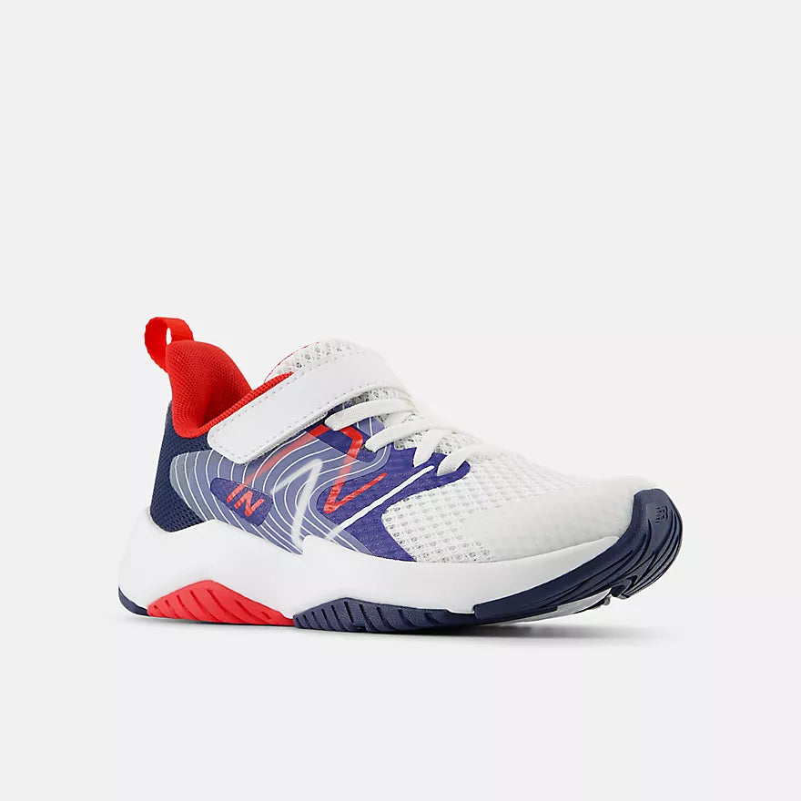 Azm Rave Ryn Rave Run v2 Bungee Lace - Blue White - Big Kids – Yaeger's Shoes