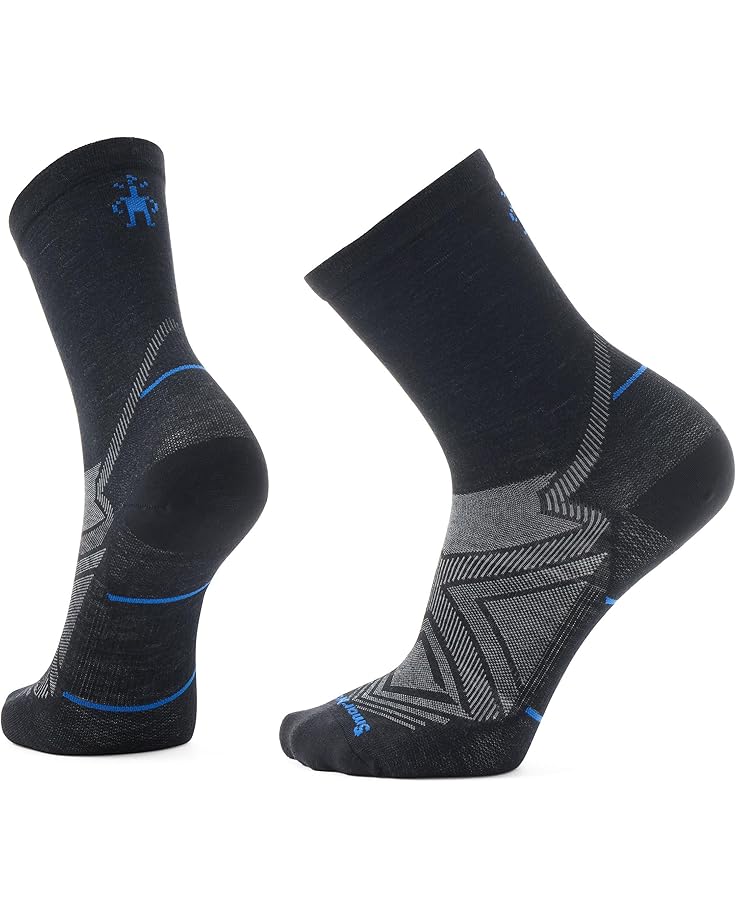 Run Zero Cushion Mid Crew Socks - Black