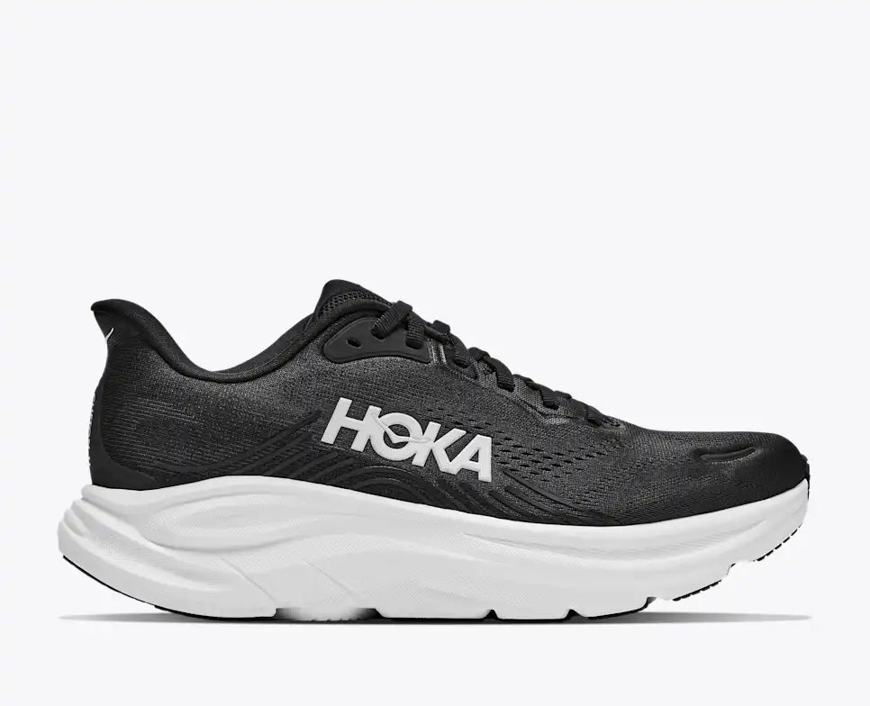 Clifton 11 - Black White - Women's