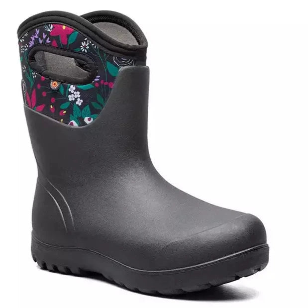 Neo-Classic Mid Boot - Cartoon Flower - Women's