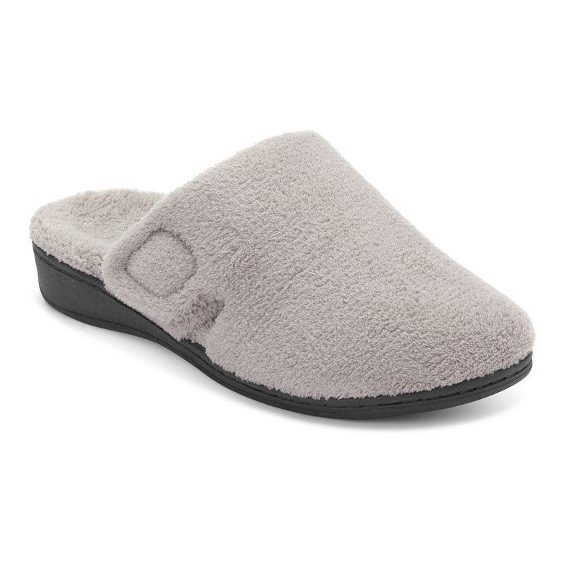 Gemma Mule Slippers - Light Grey - Women's