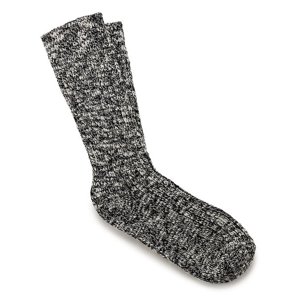 Cotton Slub Socks - Women's - Black/Gray