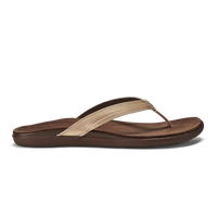 Aukai Leather Sandals - Copper/Dark Java - Women's