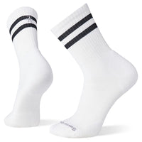 Athletic Targeted Cushion Stripe Crew Socks - White/Black - Unisex