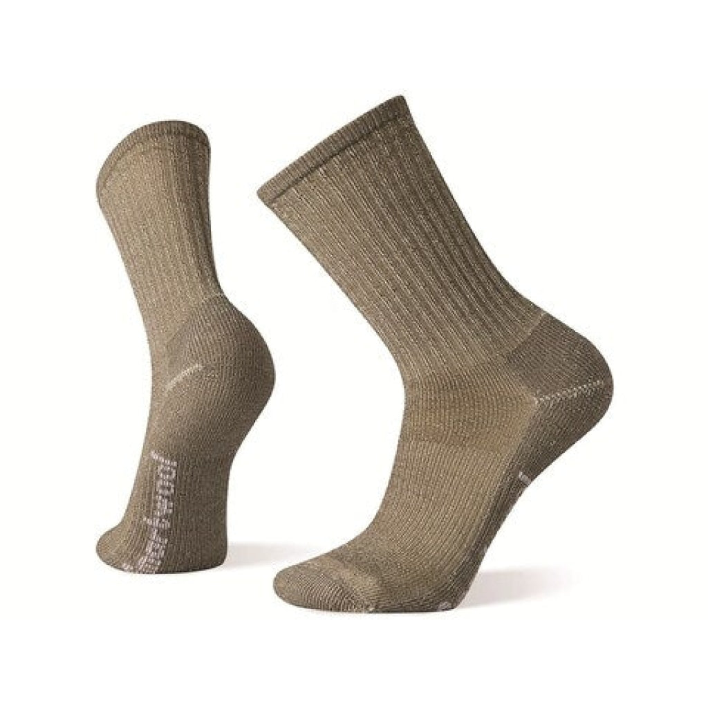 Mens Hike Light Cushion Crew Socks - Taupe