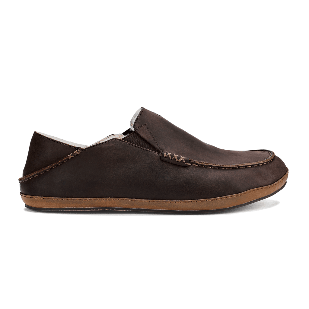 Mens Moloa Slipper - Dark Wood