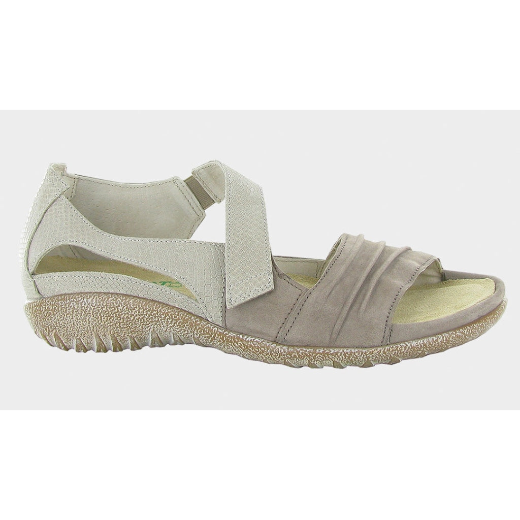 Papaki - Stone Nubuck Beig Lizard Womens