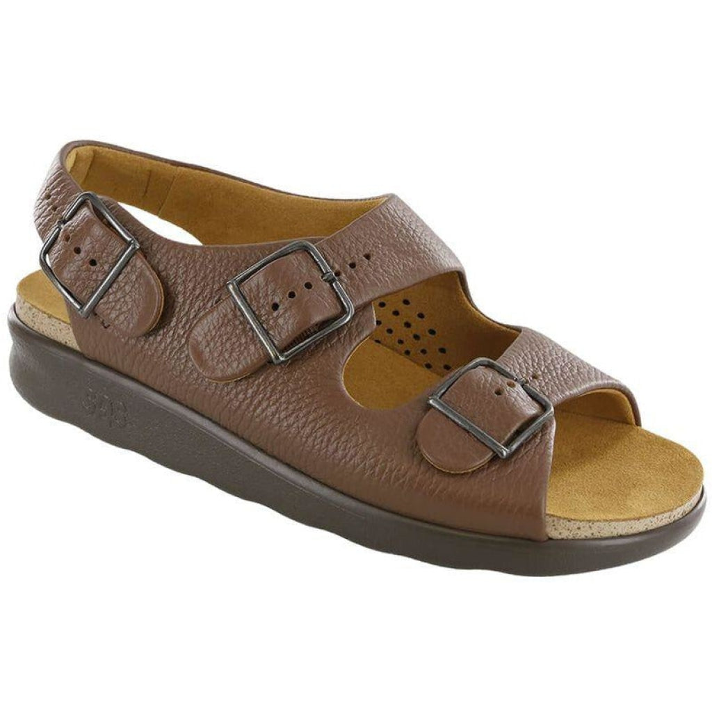 Relaxed Heel Strap Sandal - Amber Womens