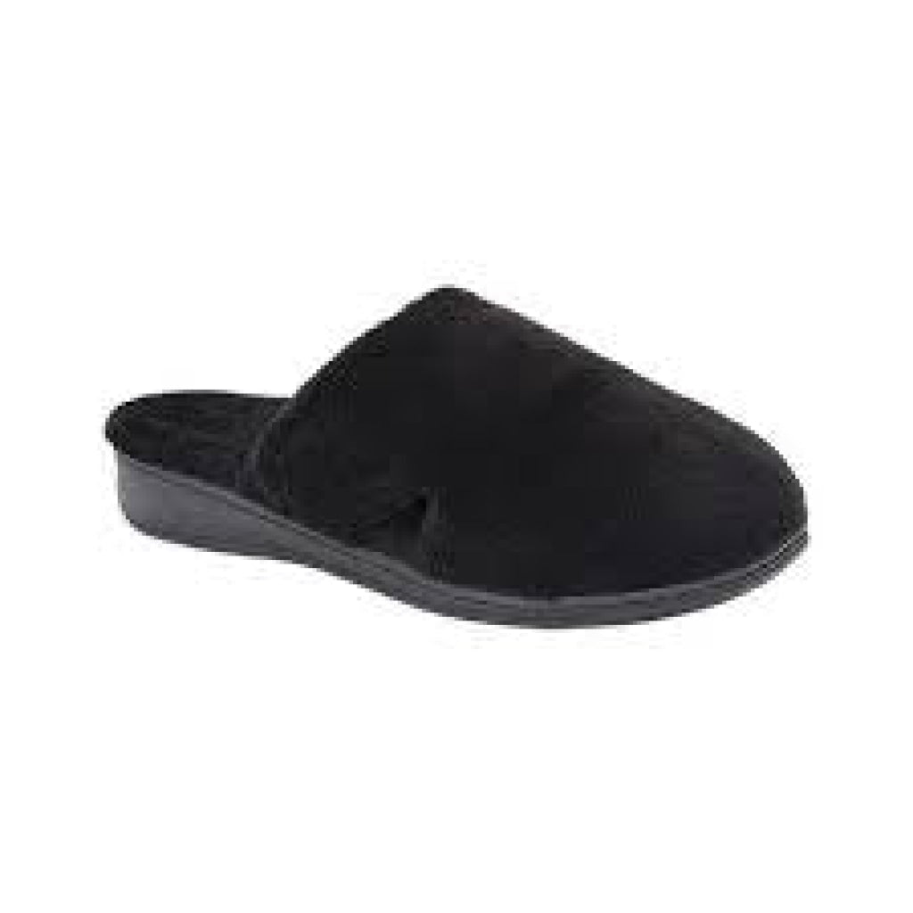 Womens Gemma Black Terry Slipper